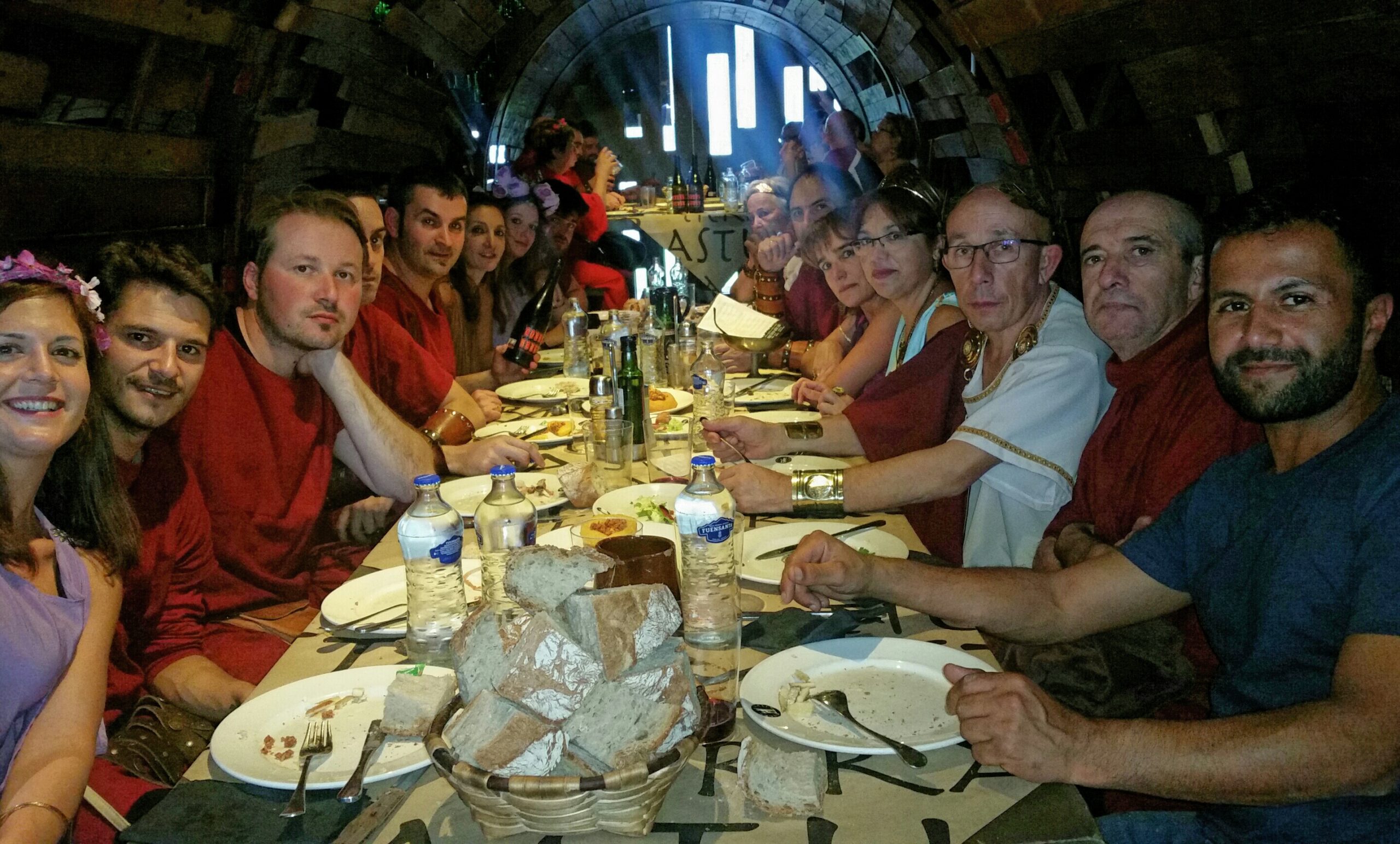 banquete comida romanos gijon bergidum