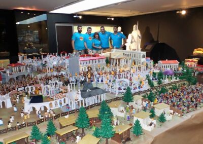 EXPOSICION DE 1500 PIEZAS PLAYMOBIL AESCLICK