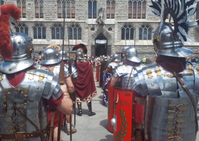 LEGIONARIOS DE BERGIDUM DESFILANDO